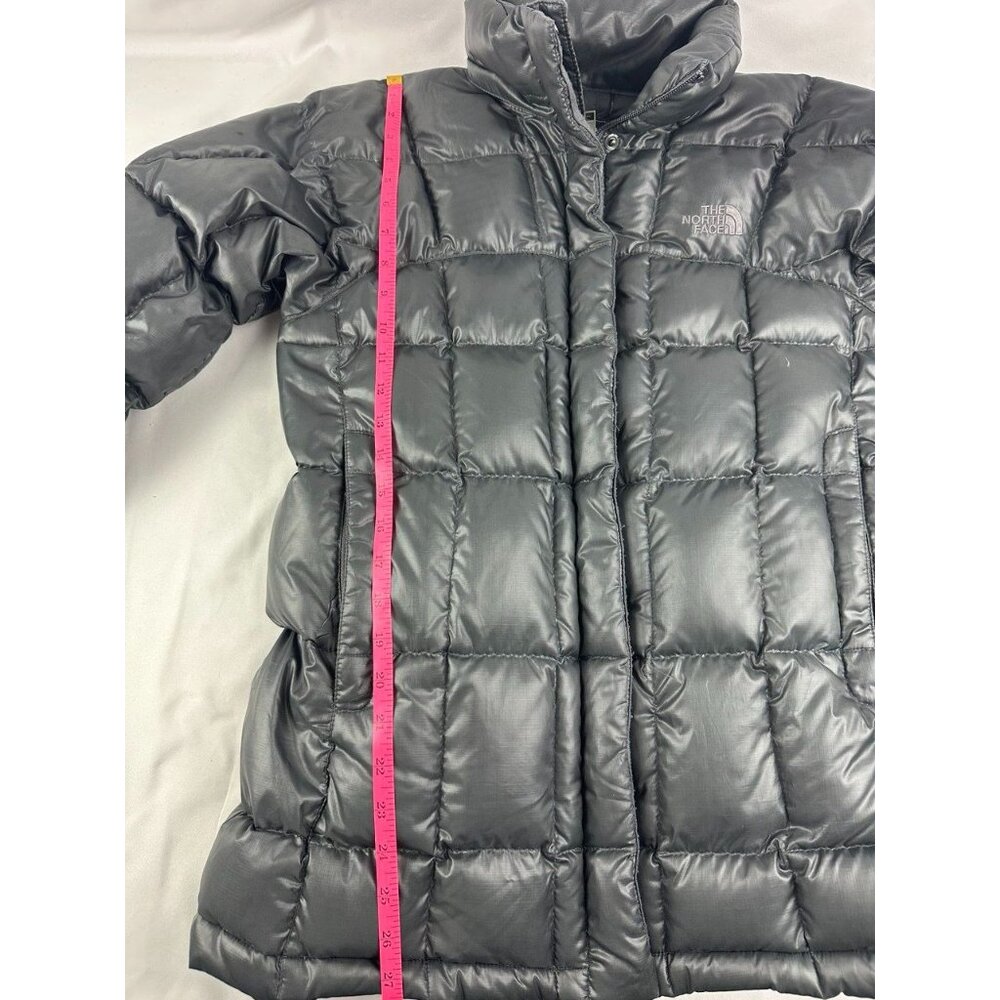 The North Face Womens 600 Down Zip Puffer Jacket Parka Coat Gray Small S - Picture 8 of 9